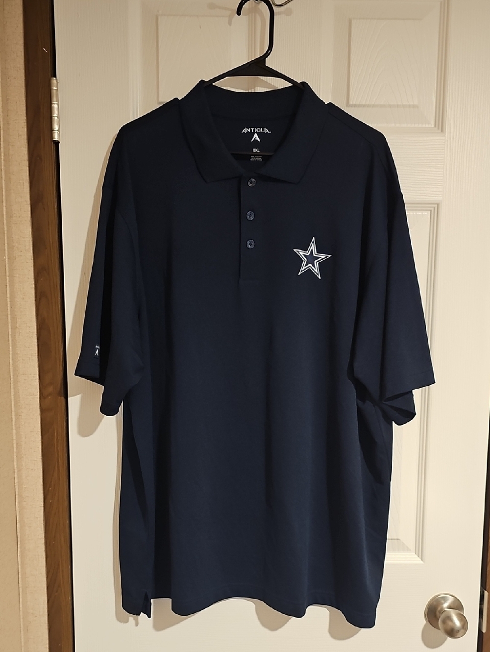Antigua Men's XXL Dallas Cowboys Pique Short Sleeve Polo Shirt Used